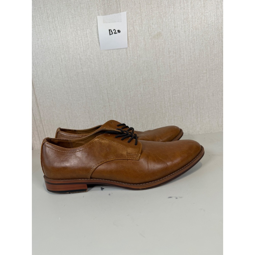Goodfellow & Co Shoes Mens 10 Benton Lace Up Dress Oxford Brown Faux Leather